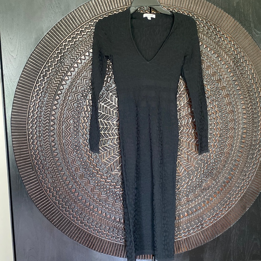 Good American Black Long Sleeve Dress